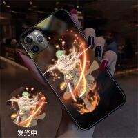 2023 Anime Led New Phone Case Voice-Activated Luminous Music Flash Shockproof Glass Protection Cover For Samsung Galaxy S23 S22 Phone Cases