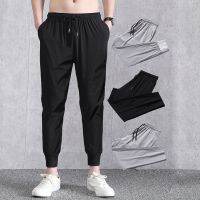 CODpz119nb [Ready Stock] Mens Casual Cropped Pants Straight Ankle Pants Fashion Elastic Pants Seluar Lelaki M-4XL