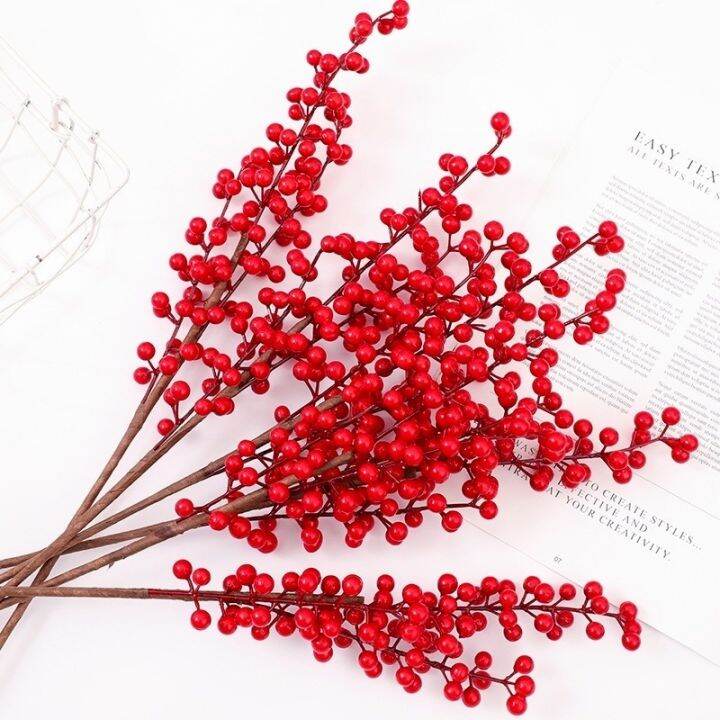 1pcs-red-berry-branch-fortune-fruit-artificial-flower-diy-christmas-wedding-table-decoration-valentines-day-gifts