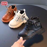 IQANGEL รองเท้าเด็ก Boysmartin Boots Girls Side Zipper Shoes