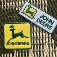 โลโก้ Johndeere ตัวรีดติดเสื้อ อาร์มรีด อาร์มปัก ตกแต่งเสื้อผ้า หมวก กระเป๋า แจ๊คเก็ตยีนส์ Hipster Embroidered Iron on Patch