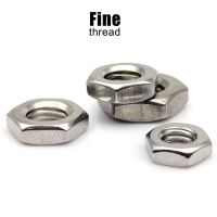 5/10pcs M6 M8 M10 M12 M14 M16 Fine Thread GB6172 304 A2-70 Stainless Steel Hex Hexagon Wafer Thin Nut Jam Nut