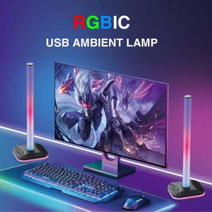 ที่แขวนหูฟังสำหรับเล่นเกมไฟ-rgb-ป้องกันการลื่นหูฟังบลูทูธไร้สายป้องกันรอยขีดข่วนอุปกรณ์เสริมสำหรับ-pc-ความสว่างปรับได้