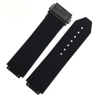 hot style Suitable for HUBLOT Big Bang Rubber Mens Fusion Silicone Wristband 25x19mm Stripes