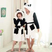 Panda Cartoon Robes for women Long Sexy robe d Rabbit Stitch Cow Seep Animal Sleep Robe Bathrobe Women Nightgown ANIMAL CARTOON