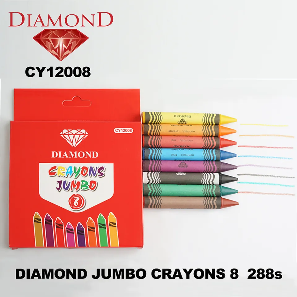 Jumbo Crayons for Toddlers, Flower Monaco 16 Colors Non Toxic Crayons, Easy to Hold Large Crayons for Kids, Safe for Babies and Children, Assorted