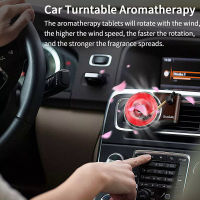 【cw】Phonograph Air Vent Outlet Clip Car Air Freshener with 36Pcs Aromatpy Tablets Fragrance Smell Diffuser ！