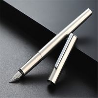 ✧♗♂ Jinhao 35 Silver Business office EF/ F Nib Fountain Pen student School Stationery Supplies ink calligraphy pen