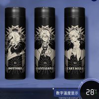 ☂✱ 500ML Genshin Impact Thermos Cup Water Bottle Insulated Bottles LED Temperature Display Zhongli Xiao Raiden Shogun Vacuum Flask