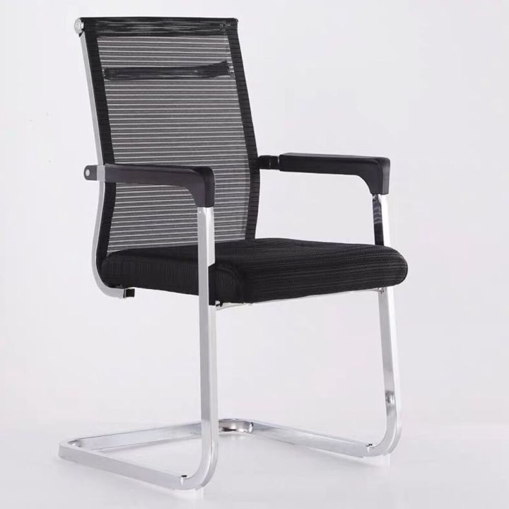 เก้าอี้สำนักงานอาร์คิวท46cm-สูงเก้าอี้เท้าแขนฟองน้ำเติมตาข่ายผ้าเก้าอี้คอมพิวเตอร์เฟอร์นิเจอร์โครงกระดูกโลหะ