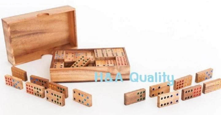 โดมิโน่-ขนาดกลาง-m-10x16-5x4-5-เซนติเมตร-โดมิโน่ไม้-9-จุด-56-ชิ้น-domino-9-dot-56-pcs-nine-domino-wood-domino-wood-toy-ของเล่นไม้เสริมพัฒนาการ-เสริมทักษะ-ของเล่นเด็ก-และผู้ใหญ่-ของเล่นไม้ของสะสม-ใช้เป