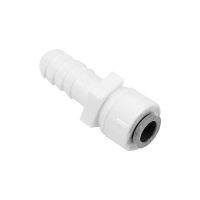 10mm Barbed - 1/4 OD Tube RO Water Quick Connector Reducing Straight Tight Junction Double Sealing PE Pipe Fitting