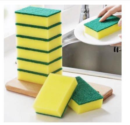 5pcs Sponge Dishwashing Scrubbers, Kitchen Cleaners For Stains And Water  Absorption