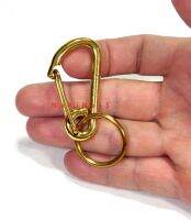 KEY CHAIN CARABINER(Solid Brass) Keyring  J/s (#90)