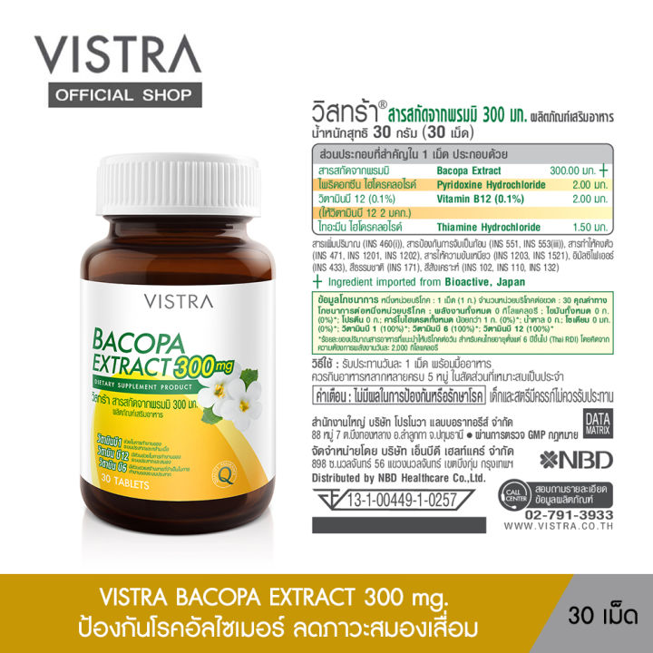 vistra-bacopa-extract-300-mg-ลดโอกาสการเกิด-อัลไซเมอร์-สมองเสื่อม-ช่วยในการทำงานระบบประสาท-30-เม็ด
