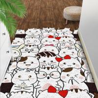 Cartoon Animals Rug Floor Silk Loop Door Mat Carpet For Living Room Bedroom Vestibule TOILET Rugs Washable