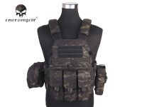 Emerson LBT6094A Style Tactical Vest With 3 Pouch Airsoft Military Combat Vest Multicam Black EM7440