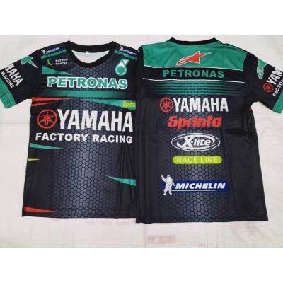 A3R5 Baju Motor PETRONAS YAMAHA SPRINTA Microfibre Sublimition Biker Jersey T-Shirt Roundneck Short Sleeve