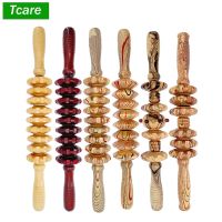 ♈ Tcare Wooden Exercise Roller Gua Sha Handheld Cellulite Blasters Sports Injury Body Trigger Point Muscle Roller Sticks Massager