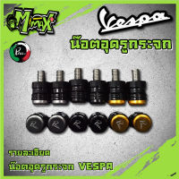 น็อตอุดกระจก น็อตปิดกระจก สำหรับ Vespa รุ่น S LX Sprint Primavera GTS และทุกรุ่น แบนด์ Pazzo ( 1 คู่ )