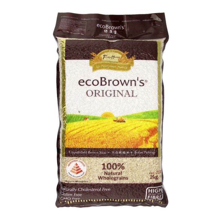 Ecobrown Unpolished Brown Rice Original (2kg) 