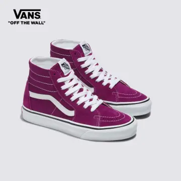 White and store purple vans