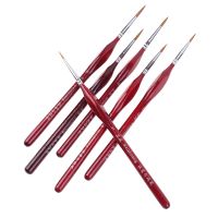 6Pcs/Set Paint By Numbers Brushes Extra Fine Detail Paint Brushes Artist Miniature Model Maker Tool Set For Oil Painting Gouache