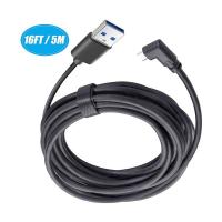 USB-C Link Cable For Oculus Quest 2 USB3.2 Compatability Right Angle Type-c 3.2Gen1 Speed Data Transfer Fast Charge