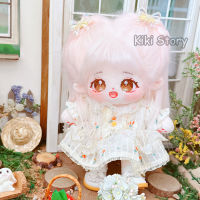 Genuine 20CM Cotton Doll Clothes Replaceable Flower Lace Dress Plush Toy Accessories K-Pop Idol Aespa KARINA Lisa Jennie Kim Jisoo Kep1er  Fans Gift