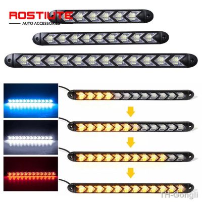 【hot】♛  2PCS 2 In 1 Car DRL Led Lights Strip Sequential Turn Lamp Headlights Day 12V