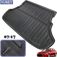 สำหรับ Mitsubishi Lancer EX 9 Season Galant Fortis 2007 - 2017 BOOT Cargo Liner ถาด Trunk พรมปูพื้นพรม2008 2009 2010 11.