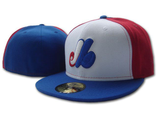 [ทีม Montreal Expo] หมวกกันแดดหมวกกันแดดหมวกปักหมวกเบสบอลปิดเต็ม