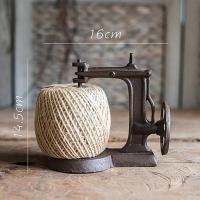 Cast Iron Winder Twine Rope Organizer Holder Retro Ornaments Home Decor DIY Handmade Photography Props Cafe Home Decoration