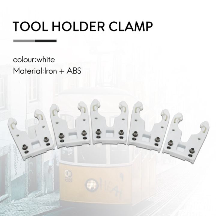 5pcs-lot-iso30-tool-holder-clamp-iron-abs-flame-proof-rubber-claw