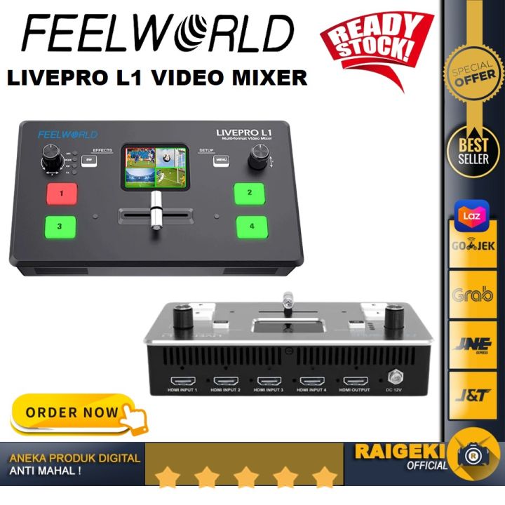 Feelworld LIVEPRO L1 Multi-format Video Mixer 4 HDMI Inputs | Lazada ...