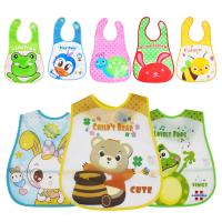 【CW】 graphic Baby Cartoon  Print Bibs Feeding Bib Anti dirty Food Supplement Items