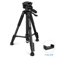 IN CZ Andoer TTT-663N Travel Tripod Professional Camera Tripod for Canon Nikon Sony SLR DSLR Camera Tripod Phone Clamp PK Q111 Selfie Sticks