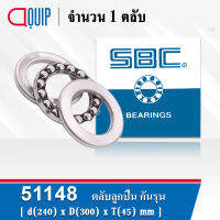 51148 SBC ตลับลูกปืนกันรุน THRUST BALL BEARINGS ( เพลา 240 มม. )