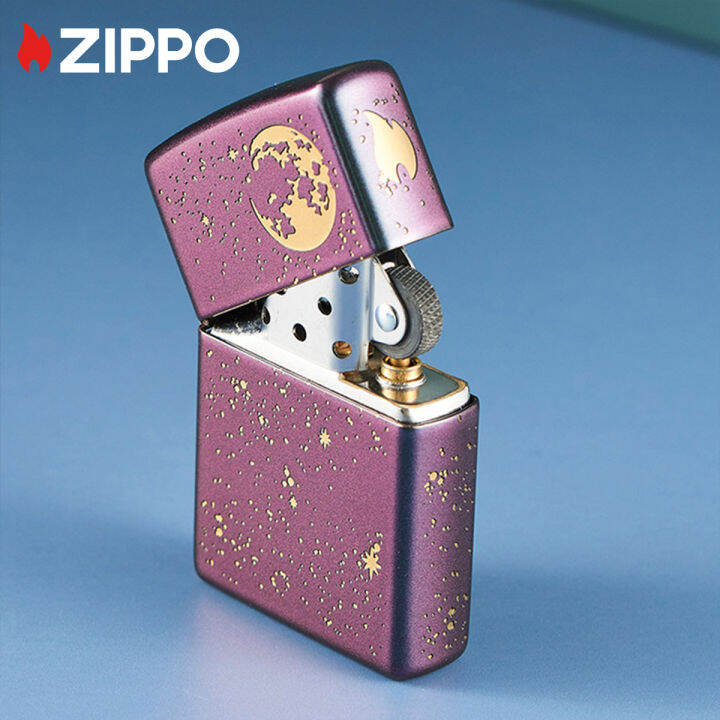 zippo-starry-sky-design-lighter-zippo-49448-lighter-without-fuel-inside-การออกแบบท้องฟ้าที่เต็มไปด้วยดวงดาว-ไฟแช็กไม่มีเชื้อเพลิงภายใน