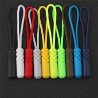 【hot】◑  12 pieces/lot zipper puller suitcase slip cylinder detachable clip slider cord for garment accessories