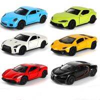 1:43 Diecast Alloy Car Model Metal Pull Back Simulation Car Toy Boy Sports Car Ornament with to Open the Door Toys for kids