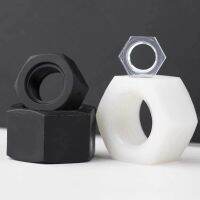 50-8pcs Black/white Plastic Nylon Transparent PVC Hex Hexagon Nut M2 M2.5 M3 M4 M5 M6 M8 m10 m12 M14 M16 M18 M20 Nuts DIN934