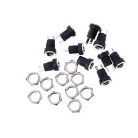 HITN 10Pcs DC-022Bแหล่งจ่ายไฟปลั๊กเสียบติดตั้งบนแผงตัวเมียConnector 5.5*2.1มม.