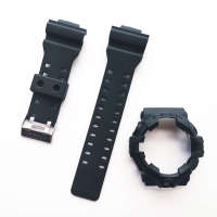 สายนาฬิกาข้อมืออะไหล่ยางเหมาะสำหรับ Casio GA-700 GA-710 GA-735ขอบสายเปลี่ยนนาฬิกาข้อมือ