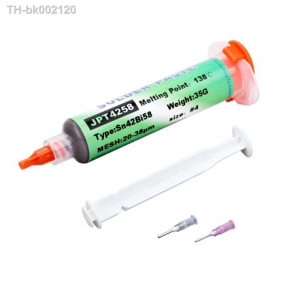 卐♀ 138/151/183℃ Melting Point Solder Paste Needle Tube USB LED BGA Welding Tool Set Professional Repair Rework Syringe Flux 20g