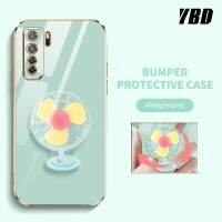 เคสโทรศัพท์แบบเรียบง่ายหรูหรา YBD สำหรับ Huawei Nova 7i Nova 6SE Nova 7SE Nova 7 Pro ปรสเตอริโอแบบหมุนได้พัดหลากสีเคสกันกระแทกกล้องคลุมทั้งหมด