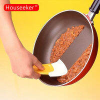 Houseker Pan Cleaning Scraper ซิลิโคนหม้อครัวจาน Grease Clearner Baking Soft Blade Spatula ทนความร้อนทำความสะอาด Spatula