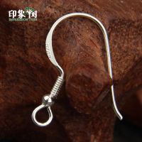 {BUSA Fashion Accessories} 10ชิ้นต่างหูเงินแท้925ตะขอแฮนด์เมด DIY Leverback Earwire ส่วนประกอบป้องกันโรคภูมิแพ้ต่างหูตะขอเครื่องประดับเงินเดือน857