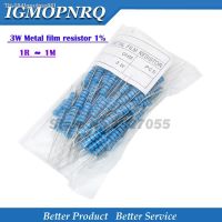 ⊕ 100pcs 3W Metal film resistor 1 0.1R 2.2M 1R 10R 22R 47R 100R 330 ohm 1K 4.7K 10K 22K 47K 100K 330K 470K 2R 10R 22R 47R 100R