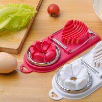 ♂❍ Multifunctional Egg Cutter Stainless Steel Egg Slicer Sectioner Cutter Mold Flower-Shape Luncheon Meat Cutter Kitchen Gadgets